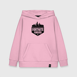 Толстовка детская хлопковая Fortnite Forever, цвет: светло-розовый