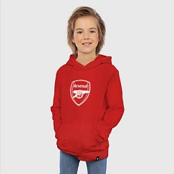 Толстовка детская хлопковая FC Arsenal, цвет: красный — фото 2
