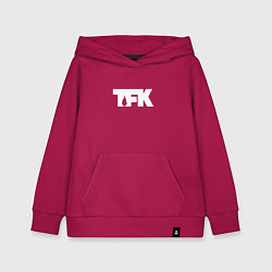 Толстовка детская хлопковая TFK: White Logo, цвет: маджента