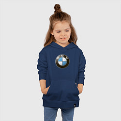 Толстовка детская хлопковая BMW, цвет: тёмно-синий — фото 2