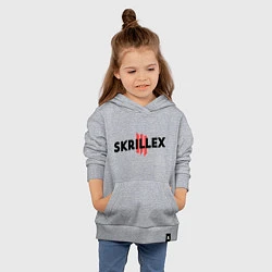 Толстовка детская хлопковая Skrillex III, цвет: меланж — фото 2