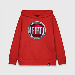 Толстовка детская хлопковая FIAT logo, цвет: красный