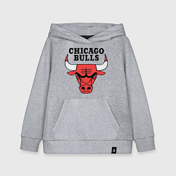 Толстовка детская хлопковая Chicago Bulls, цвет: меланж