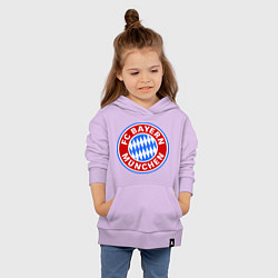 Толстовка детская хлопковая Bayern Munchen FC, цвет: лаванда — фото 2