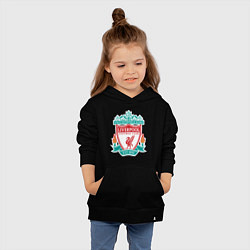 Толстовка детская хлопковая Liverpool FC, цвет: черный — фото 2
