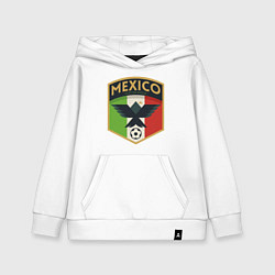 Толстовка детская хлопковая Mexico Football, цвет: белый