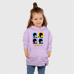 Толстовка детская хлопковая The Beatles: pop-art, цвет: лаванда — фото 2