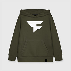 Толстовка детская хлопковая FAZE Symbol, цвет: хаки