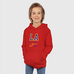 Толстовка детская хлопковая Lebron 23: Los Angeles, цвет: красный — фото 2