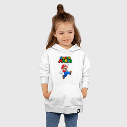Толстовка детская хлопковая Super Mario, цвет: белый — фото 2