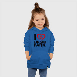 Толстовка детская хлопковая I love Linkin Park, цвет: синий — фото 2