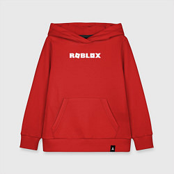 Толстовка детская хлопковая Roblox Logo, цвет: красный