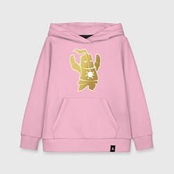 Толстовка детская хлопковая Praise the Sun!, цвет: светло-розовый