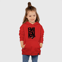 Толстовка детская хлопковая Eminem recovery, цвет: красный — фото 2