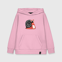 Толстовка детская хлопковая Боевая улитка, цвет: светло-розовый