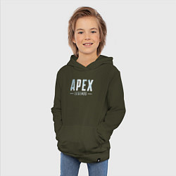 Толстовка детская хлопковая Snow Apex, цвет: хаки — фото 2