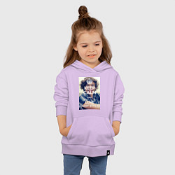 Толстовка детская хлопковая Keep Calm & Love Harry Styles, цвет: лаванда — фото 2