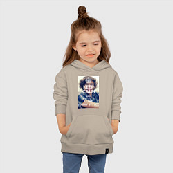 Толстовка детская хлопковая Keep Calm & Love Harry Styles, цвет: миндальный — фото 2