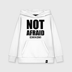 Толстовка детская хлопковая Not Afraid, цвет: белый