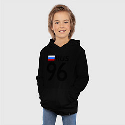 Толстовка детская хлопковая RUS 96 цвета черный — фото 2