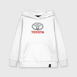 Толстовка детская хлопковая TOYOTA, цвет: белый