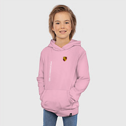 Толстовка детская хлопковая PORSCHE, цвет: светло-розовый — фото 2