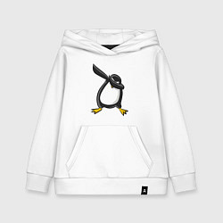 Толстовка детская хлопковая DAB Pinguin, цвет: белый