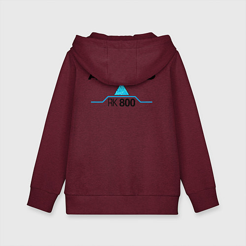 Детская толстовка-худи RK800 CONNOR / Меланж-бордовый – фото 2