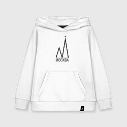 Детская толстовка-худи Москва-чёрный логотип-2