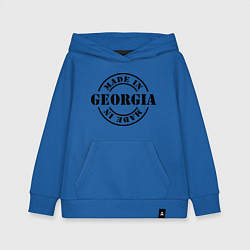 Толстовка детская хлопковая Made in Georgia (сделано в Грузии), цвет: синий