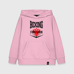 Детская толстовка-худи Boxing fight club Russia