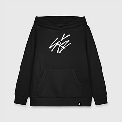 Толстовка детская хлопковая Stray Kids, цвет: черный