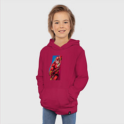 Толстовка детская хлопковая Flash, Justice League, цвет: маджента — фото 2