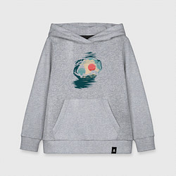 Толстовка детская хлопковая Тоторо в лесу, цвет: меланж