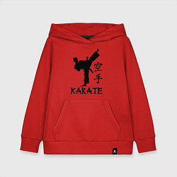 Толстовка детская хлопковая Karate craftsmanship, цвет: красный