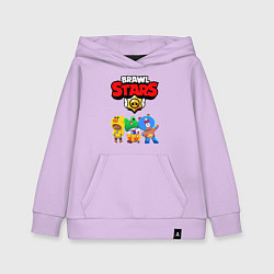 Толстовка детская хлопковая BRAWL STARS, цвет: лаванда
