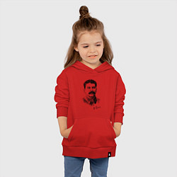 Толстовка детская хлопковая Товарищ Сталин, цвет: красный — фото 2