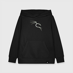 Толстовка детская хлопковая Kali Linux, цвет: черный