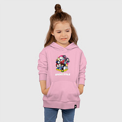Толстовка детская хлопковая UNDERTALE, цвет: светло-розовый — фото 2