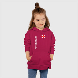 Толстовка детская хлопковая UMBRELLA CORP, цвет: маджента — фото 2