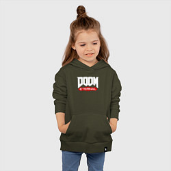 Толстовка детская хлопковая DOOM, цвет: хаки — фото 2