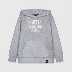 Толстовка детская хлопковая Gatti Boxing Club, цвет: меланж