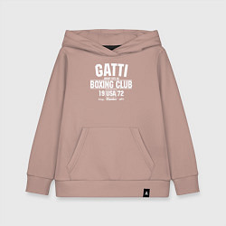 Толстовка детская хлопковая Gatti Boxing Club, цвет: пыльно-розовый