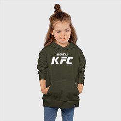 Толстовка детская хлопковая Боец KFC, цвет: хаки — фото 2