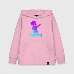 Толстовка детская хлопковая FORTNITE X MARSHMELLO, цвет: светло-розовый