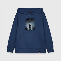 Толстовка детская хлопковая ВЕДЬМАК, цвет: тёмно-синий