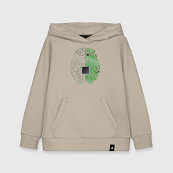 Толстовка детская хлопковая Программист, цвет: миндальный