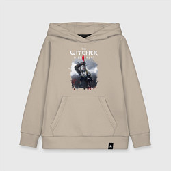 Толстовка детская хлопковая ВЕДЬМАК, цвет: миндальный