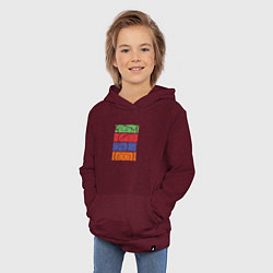 Толстовка детская хлопковая South Park лица, цвет: меланж-бордовый — фото 2