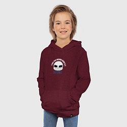 Толстовка детская хлопковая UNDERTALE, цвет: меланж-бордовый — фото 2
